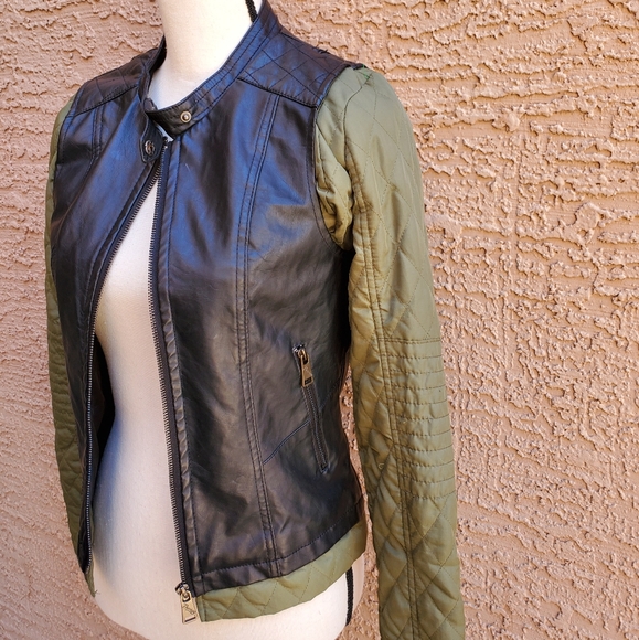Leather  and Clothe Jacket XS - Picture 4 of 8